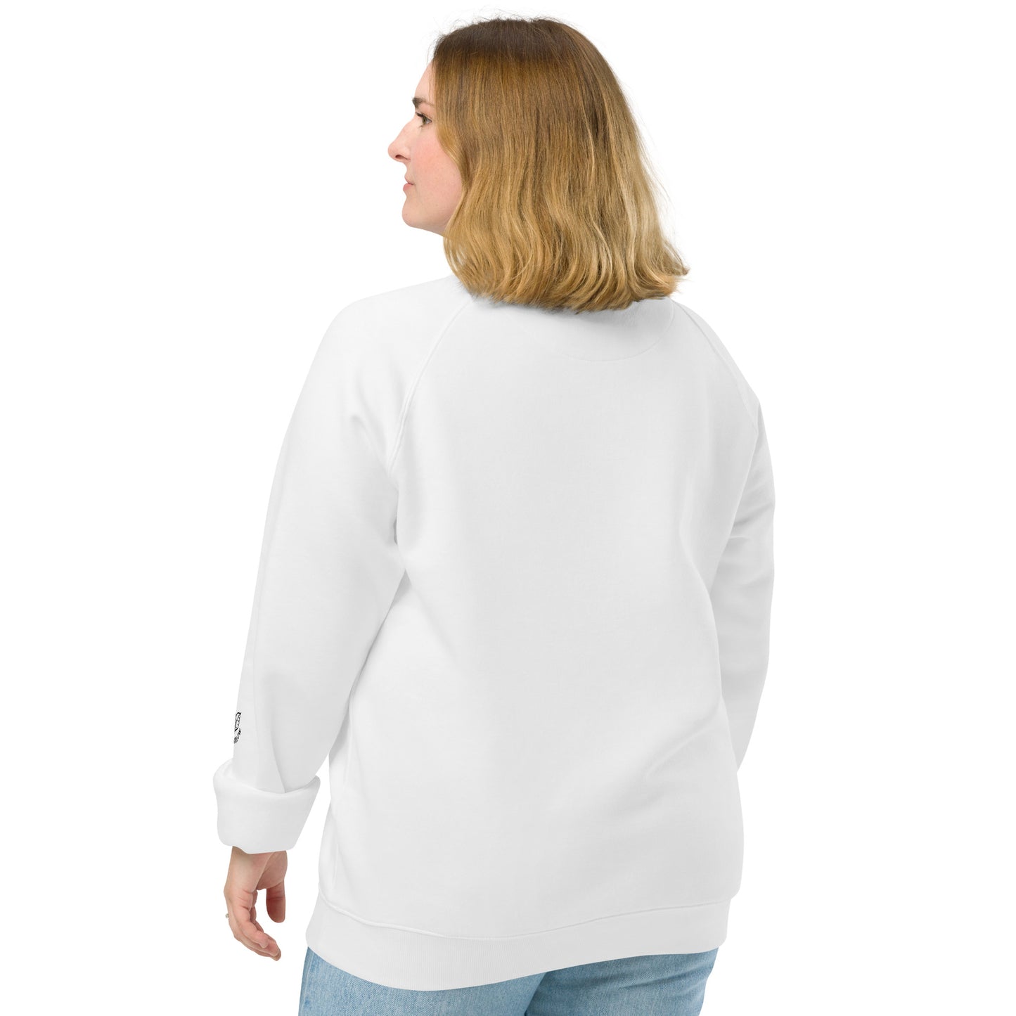 Unisex organic raglan sweatshirt, You make me smile - Fitz & Willow