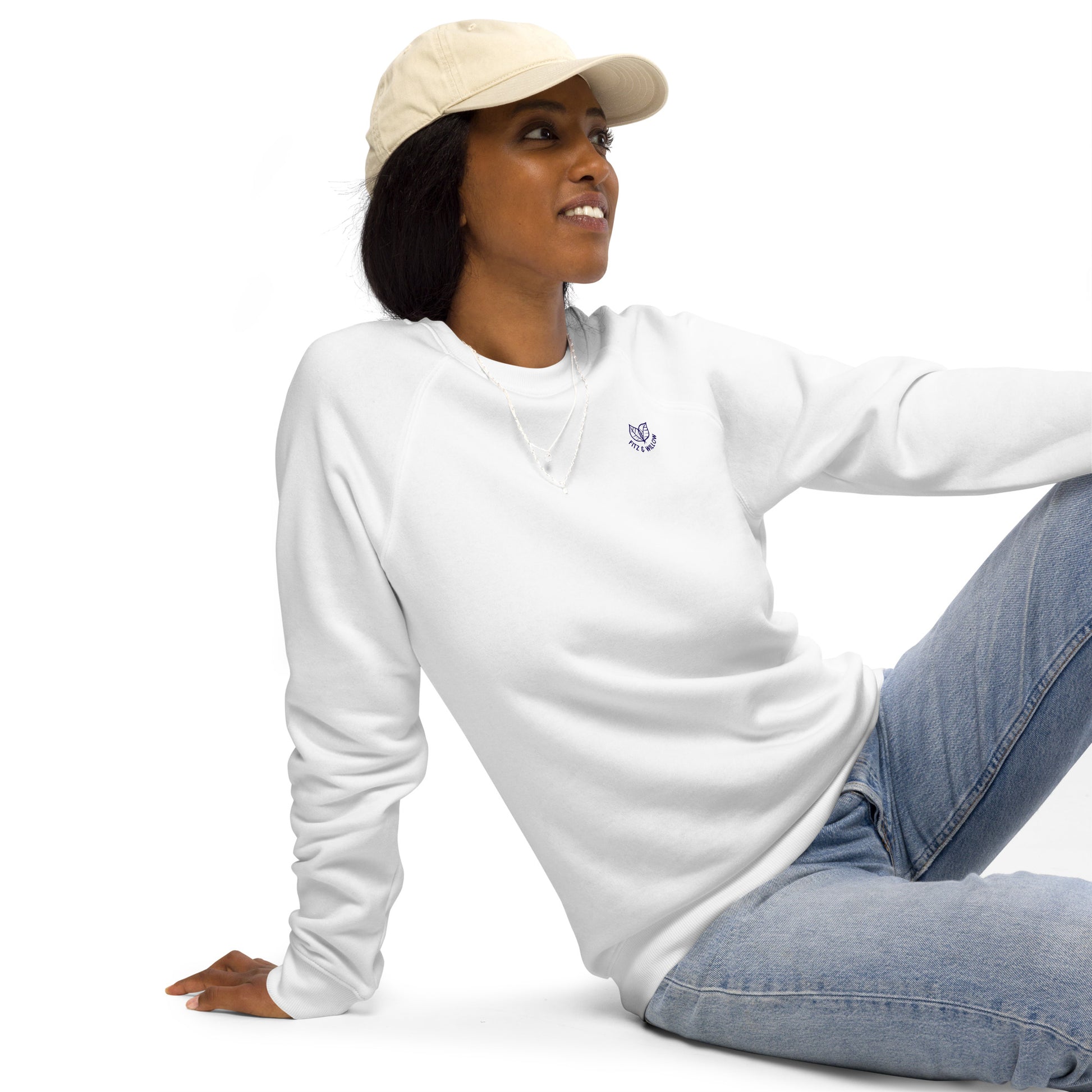 Protect Oceans, organic raglan sweatshirt - Fitz & Willow