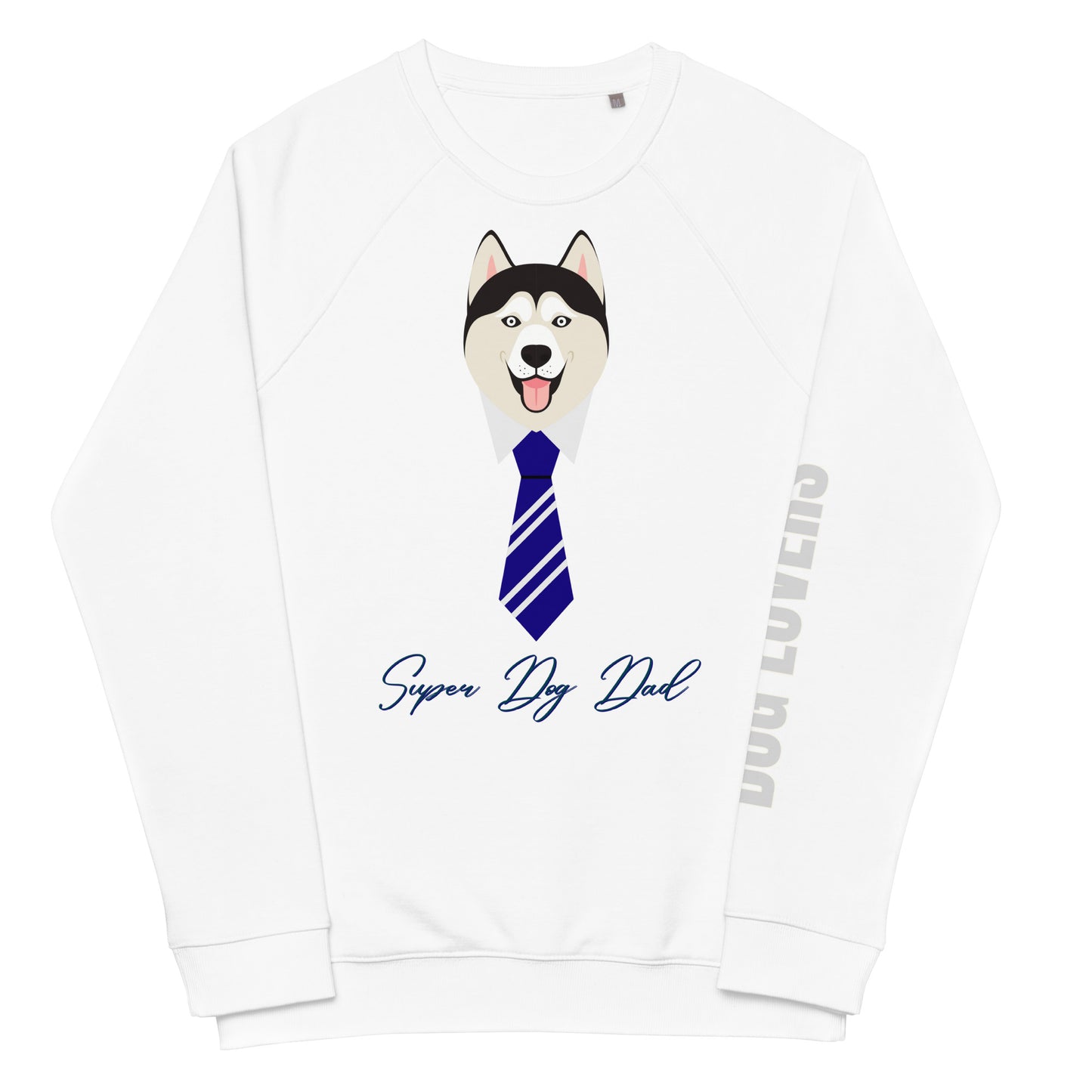 Dog Dad, sustainable raglan sweatshirt - Fitz & Willow