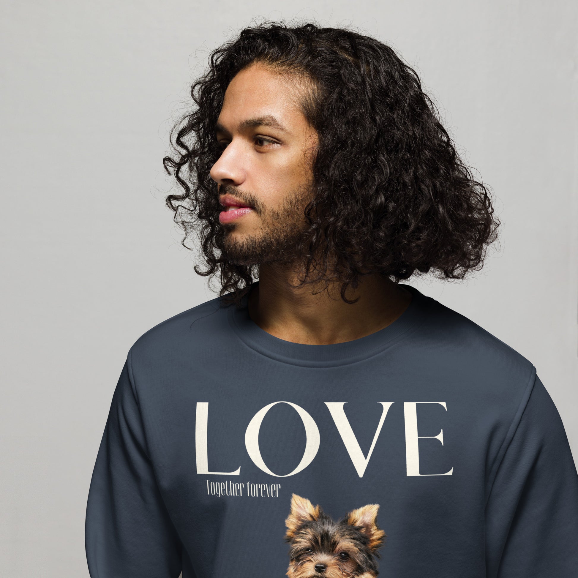 Yorkshire Terrier lovers organic sweatshirt, - Fitz & Willow