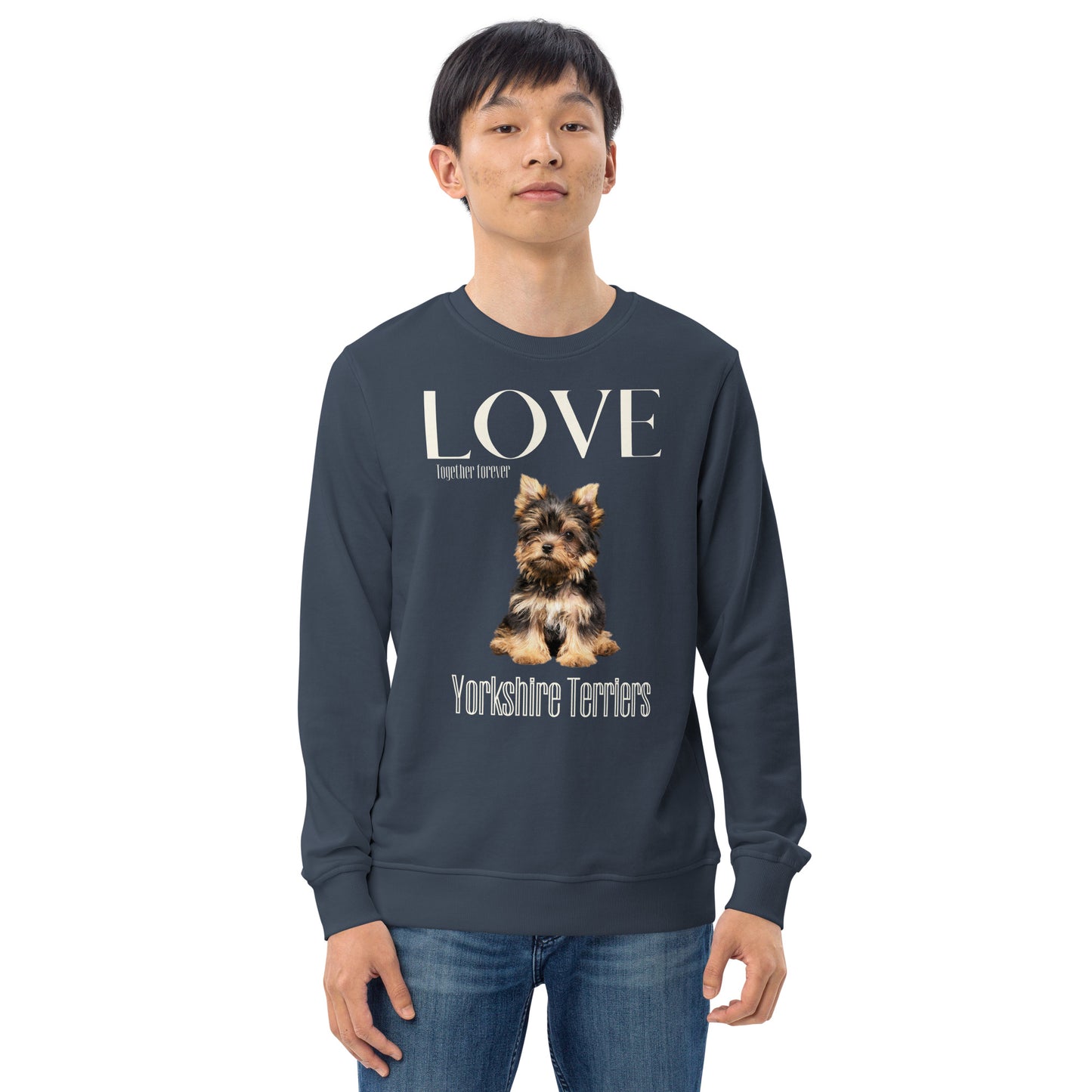 Yorkshire Terrier lovers organic sweatshirt, - Fitz & Willow