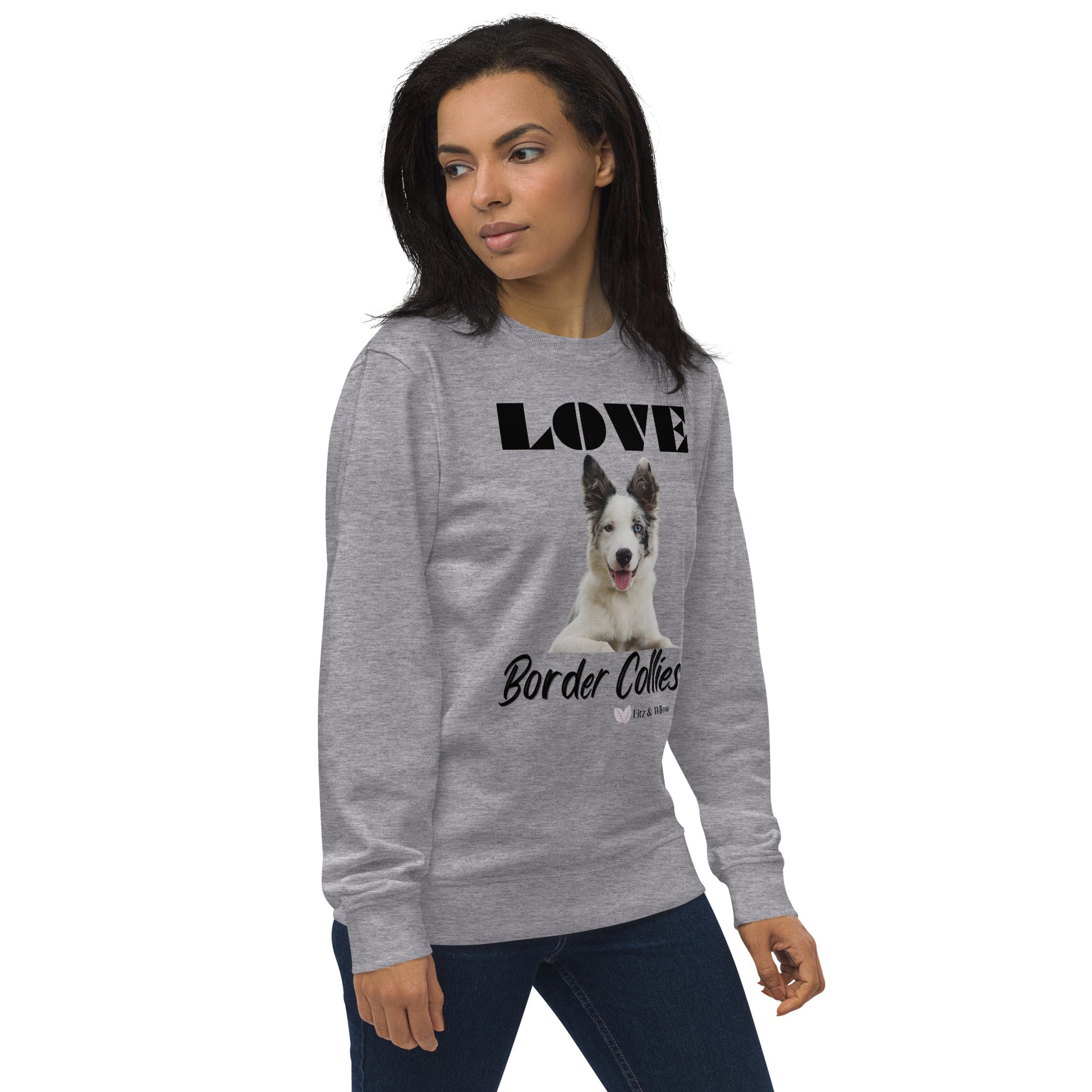 Border Collie lovers organic sweatshirt - Fitz & Willow