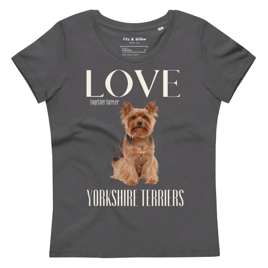 Yorkshire Terrier lovers women fitted eco tee - Fitz & Willow