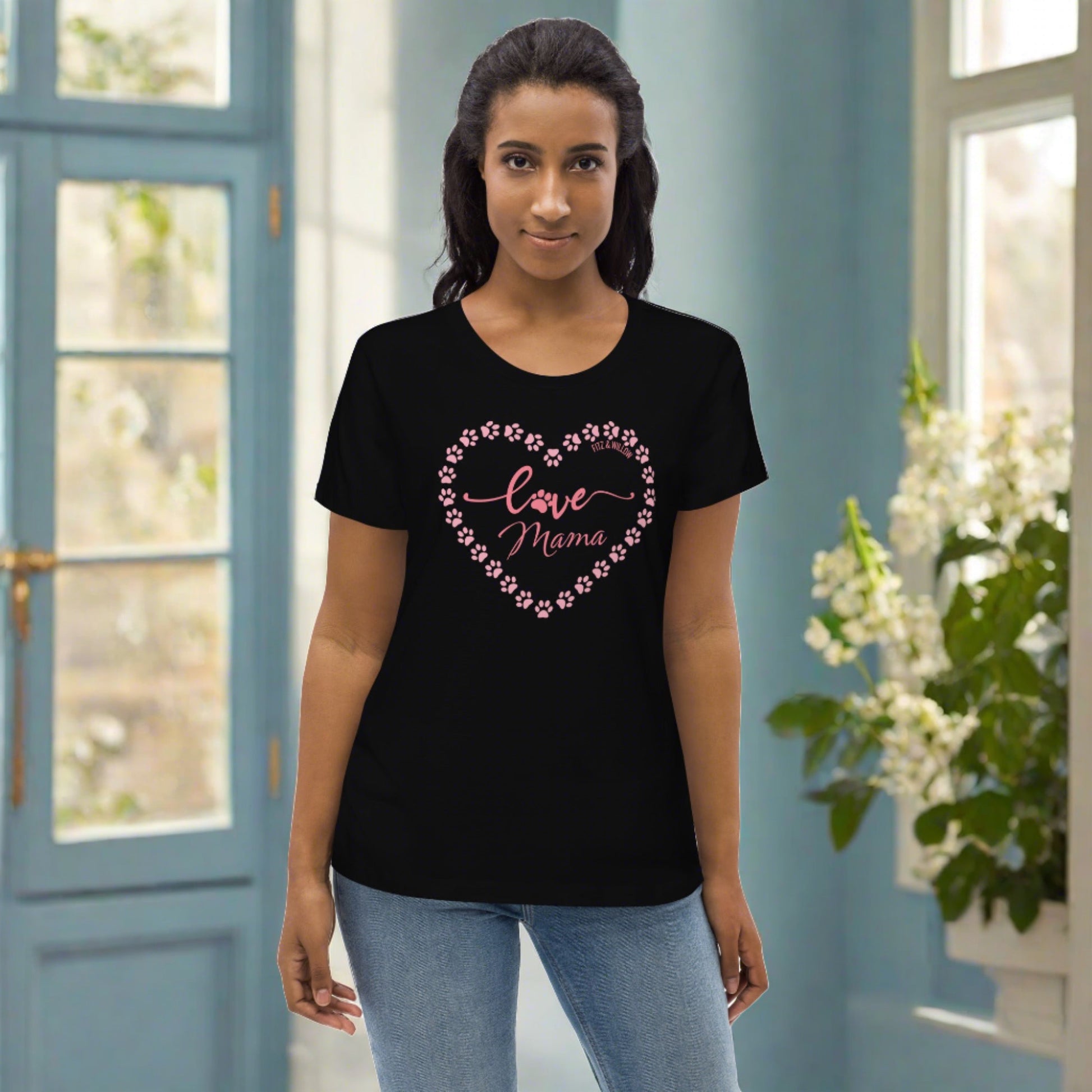 Pet Love, Women's fitted tee - Fitz & Willow