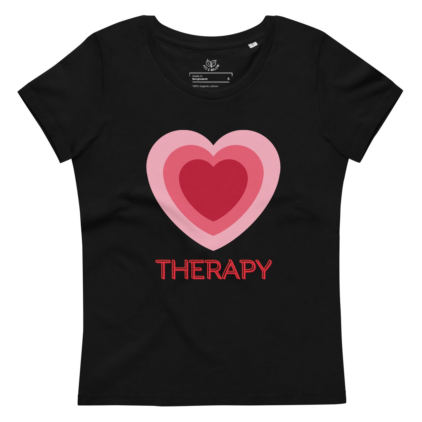 Love Therapy, women's fitted organic tee - Fitz & Willow