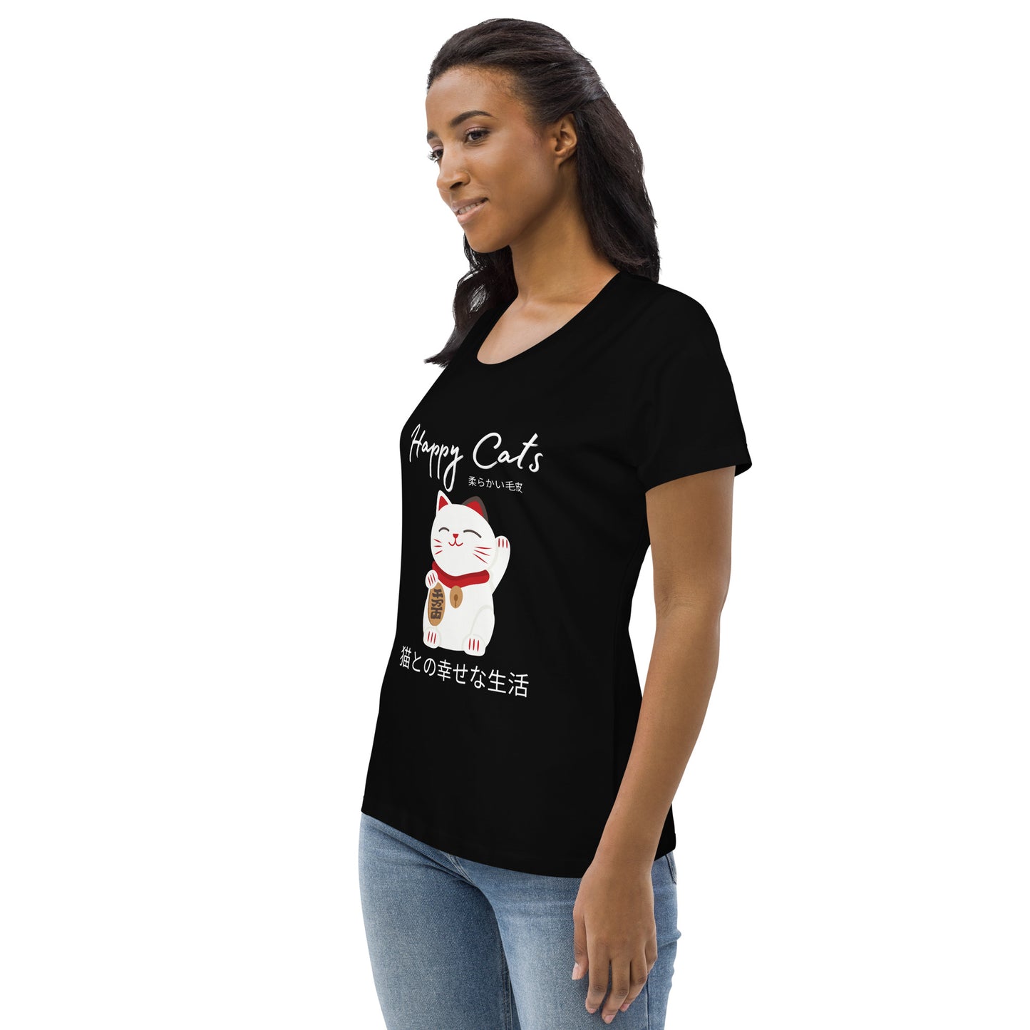 Cat follower, organic cotton cat fitted t-shirt - Fitz & Willow