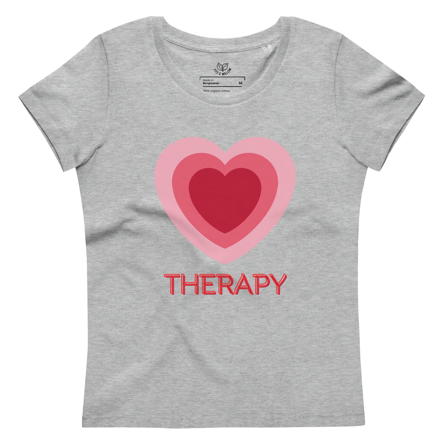 Love Therapy, women's fitted organic tee - Fitz & Willow