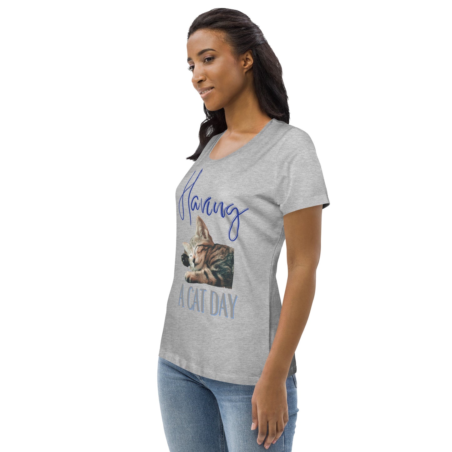 Cat Lovers, Women's fitted sustainable tee - Fitz & Willow