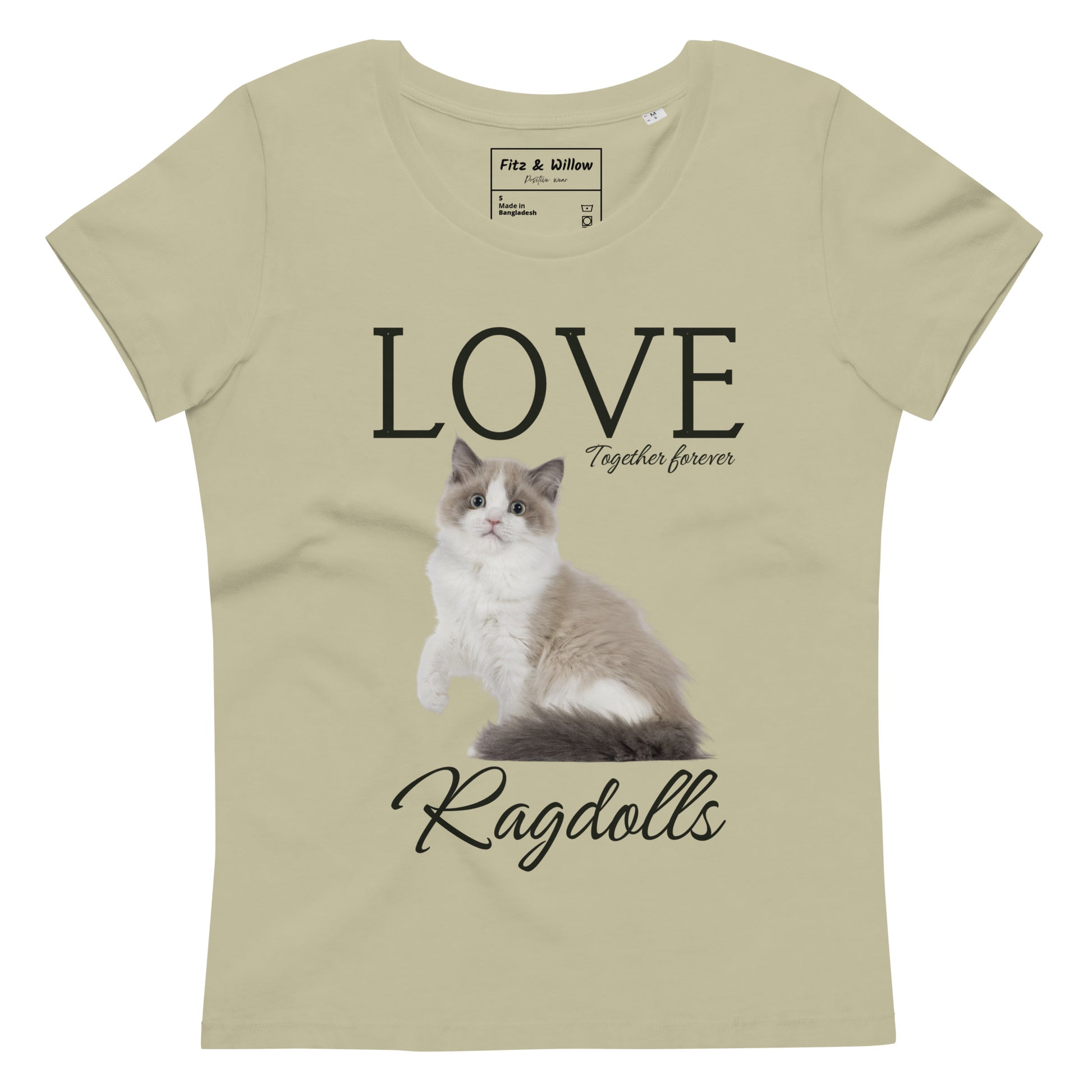 Ragdoll Cat Lovers, Women's fitted eco tee - Fitz & Willow