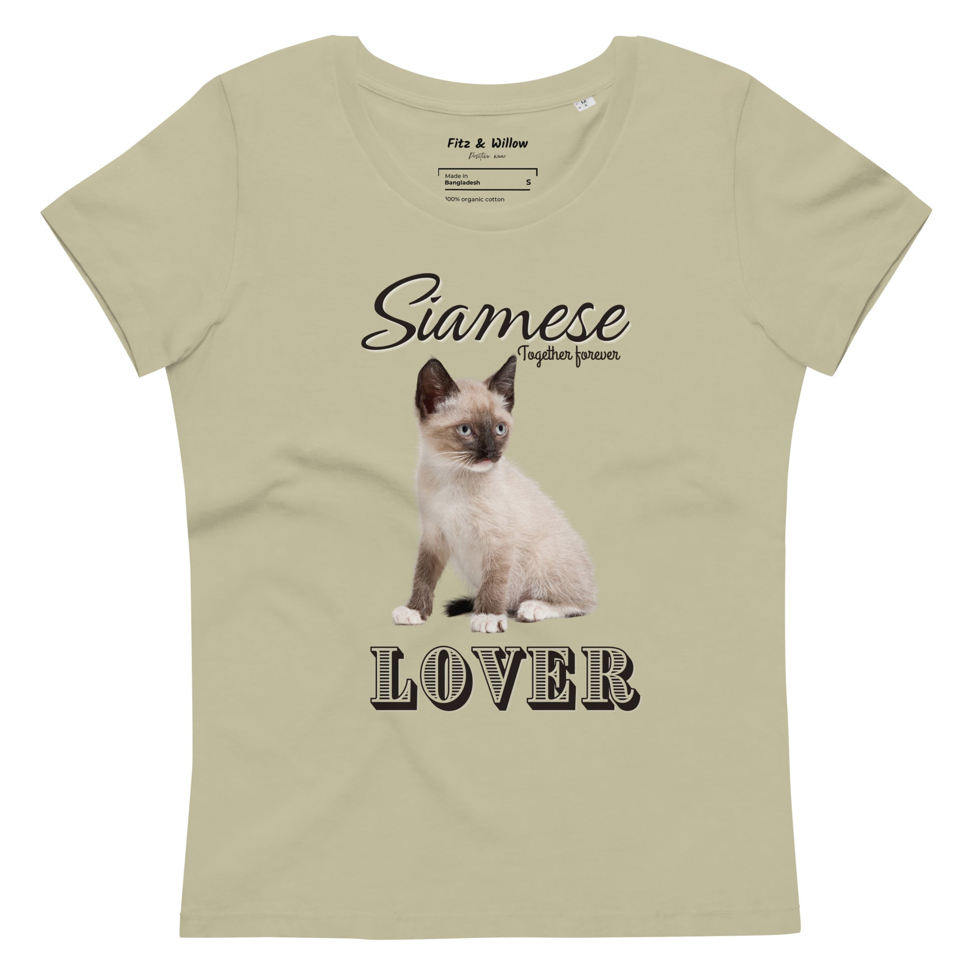 Siamese Cat Lovers, Women's fitted eco tee - Fitz & Willow