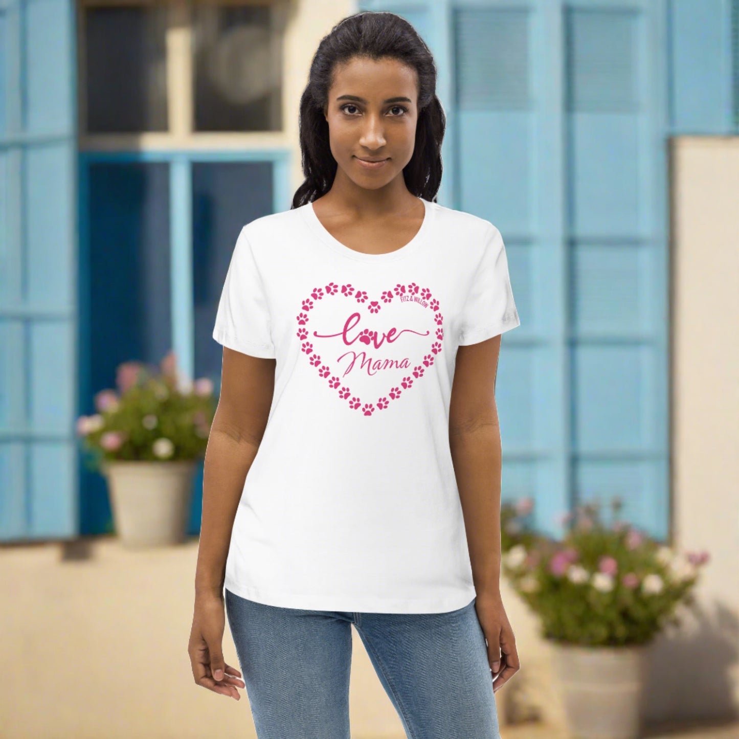 Pet Love, Women's fitted tee - Fitz & Willow