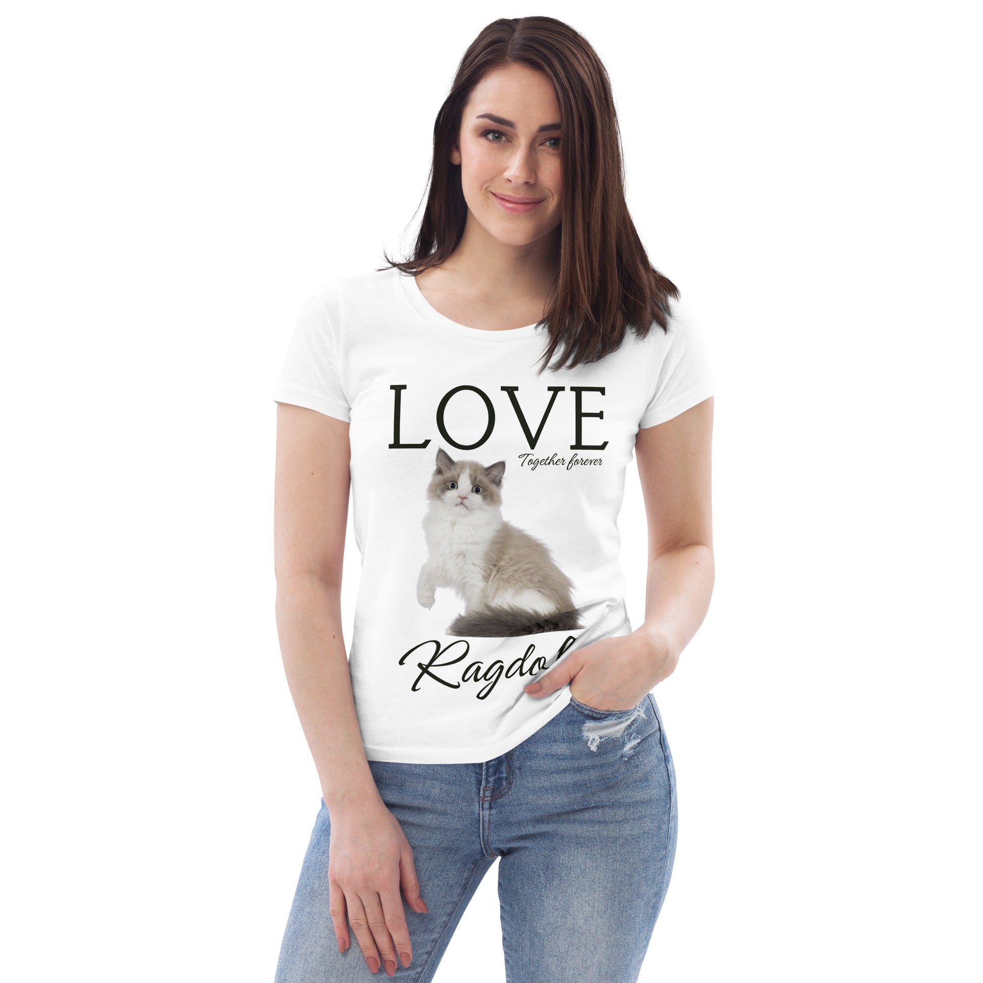 Ragdoll Cat Lovers, Women's fitted eco tee - Fitz & Willow