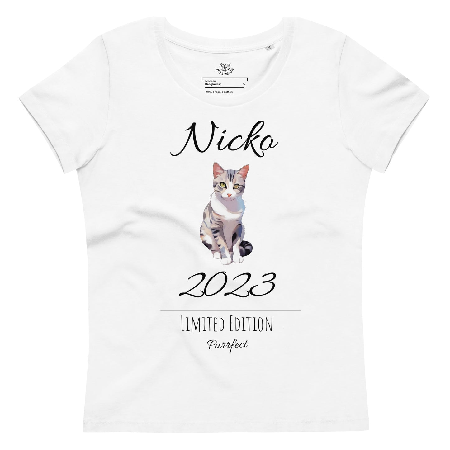 My Anime Cat, Women's fitted eco tee - Fitz & Willow