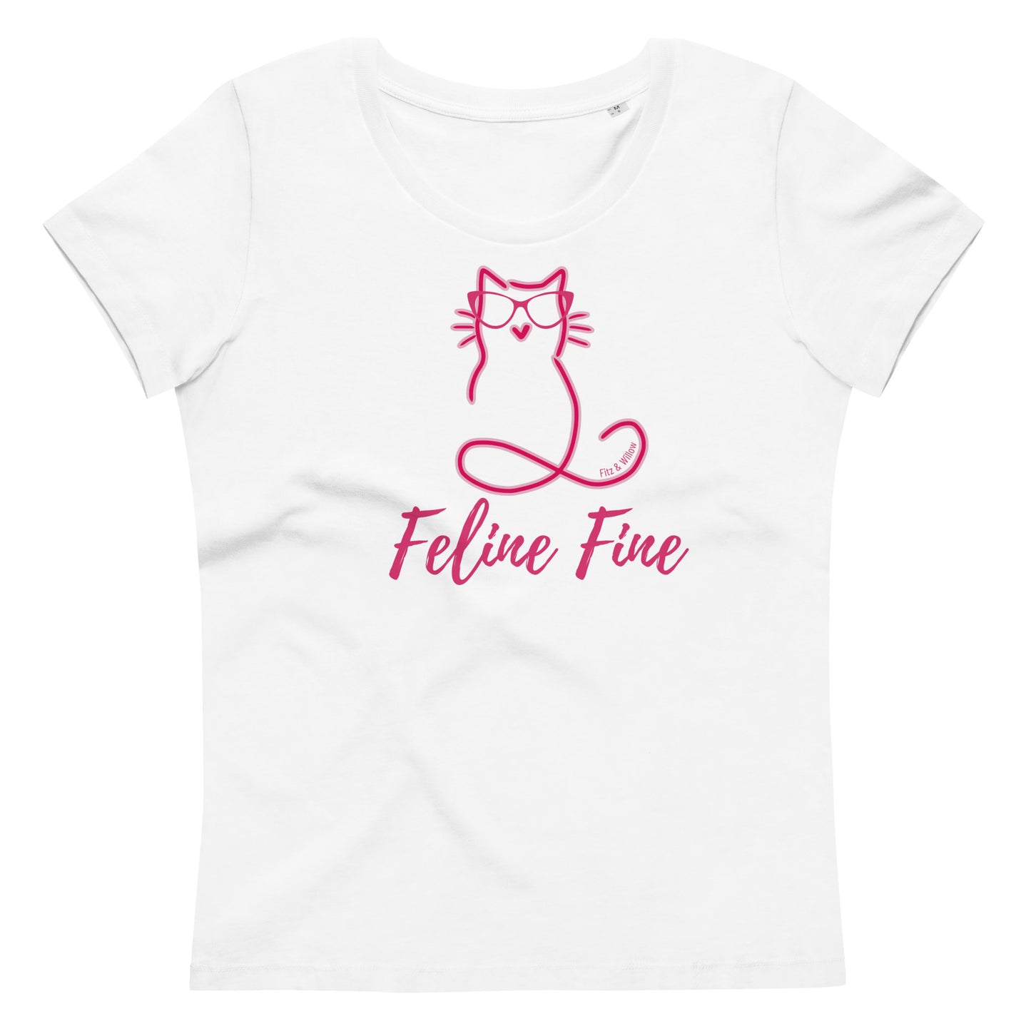 Feline Fine, Women's fitted tee - Fitz & Willow