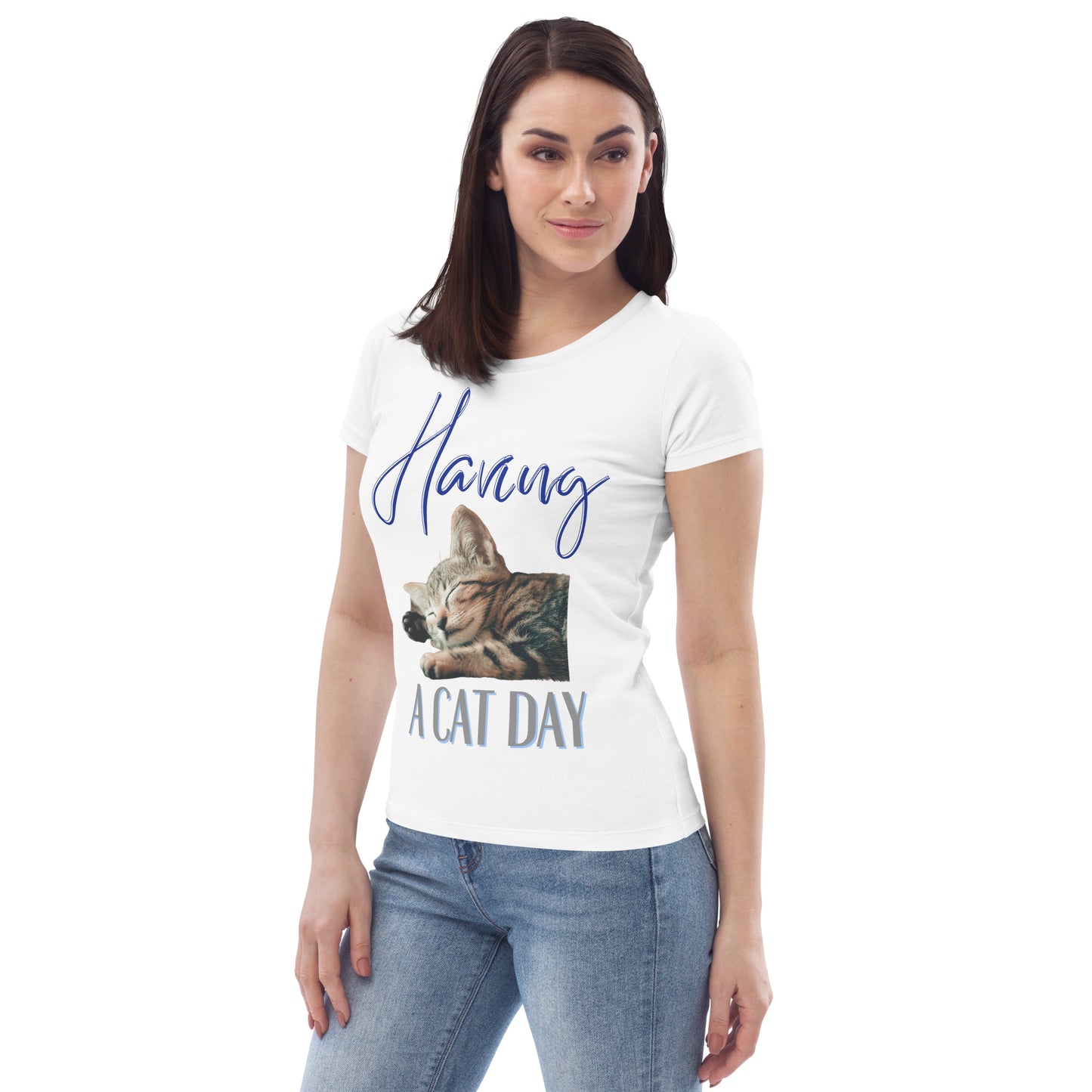 Cat Lovers, Women's fitted sustainable tee - Fitz & Willow