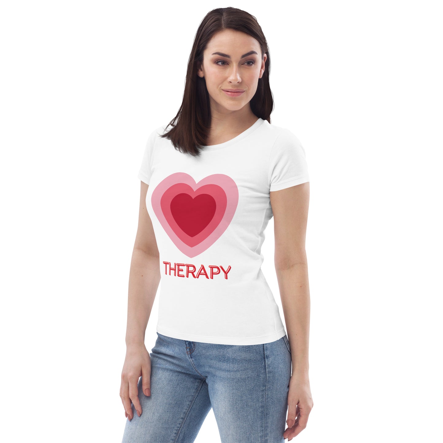 Love Therapy, women's fitted organic tee - Fitz & Willow