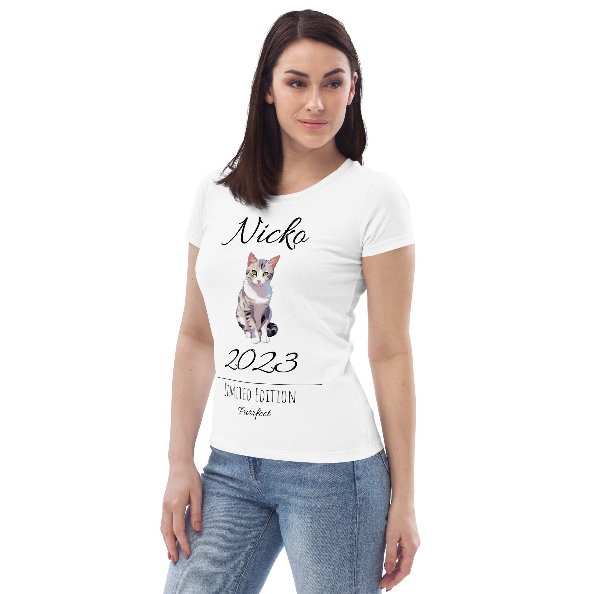 My Anime Cat, Women's fitted eco tee - Fitz & Willow